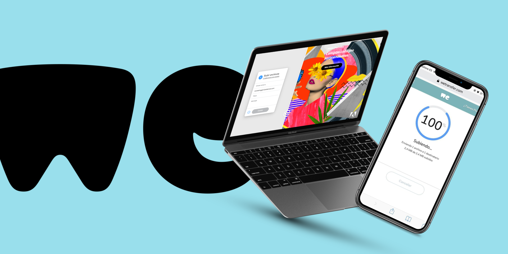 Wetransfer enviar archivos